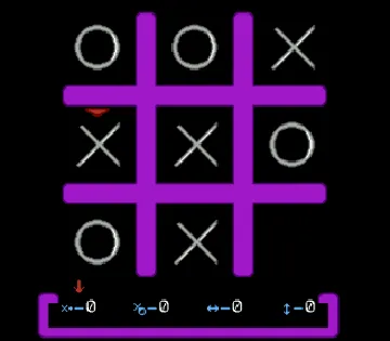 Tic-Tac XO (World) (Aftermarket) (Homebrew) screen shot game playing